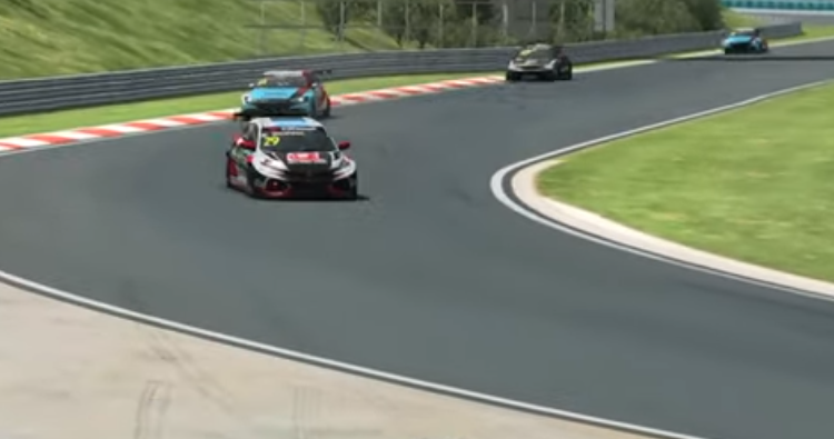 Galáš finished on podium in first eSports WTCR race